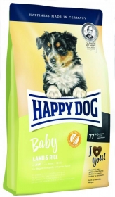 Happy Dog Baby для щенков средних и крупных пород с ягненком и рисом с 4 недель до 6 месяцев