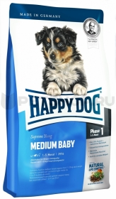 Корм Happy dog для щенков средних пород до 5 мес., Supreme Medium Baby 28