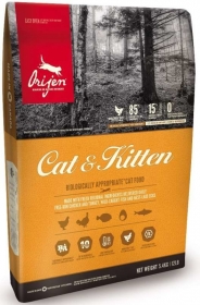 Orijen Cat & Kitten сухой корм для кошек и котят всех пород и возрастов с цыпленком, индейкой, рыбой и яйцом