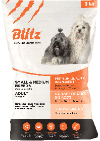 BLITZ ADULT SMALL & MEDIUM BREED корм для взрослых собак мелких и средних пород