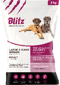 BLITZ ADULT LARGE & GIANT BREED корм для взрослых собак крупных и гигантских пород
