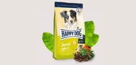 Happy Dog Supreme Junior Lamb & Rice для щенков средних и крупных пород с 7 месяцев Ягненок