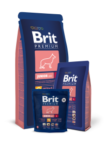 Brit Premium Junior L Полнорационный корм для щенков и молодых собак (3–24 месяца) крупных пород (25–45 кг).